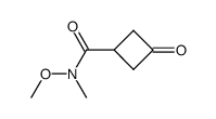 N-methoxy-N-methyl-3-oxocyclobutanecarboxamide Structure