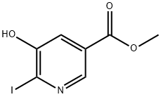 Methyl 5-hydroxy-6-iodonicotinate structure