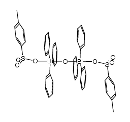 μ-oxobis[(4-methylbenzenesulfonato)triphenylbismuth]结构式