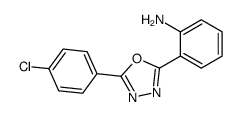 2-(2-氨基苯基)-5-(4-氯苯基)-1,3,4-噁二唑结构式