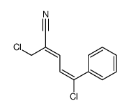 (2E,4Z)-5-chloro-2-(chloromethyl)-5-phenylpenta-2,4-dienenitrile Structure