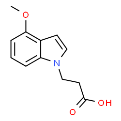 3-(4-Methoxy-1H-indol-1-yl)propanoic acid structure