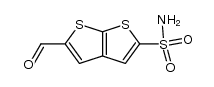 5-formylthieno[2,3-b]thiophene-2-sulfonamide结构式