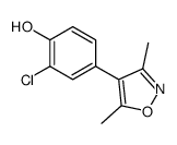 2-chloro-4-(3,5-dimethyl-1,2-oxazol-4-yl)phenol结构式