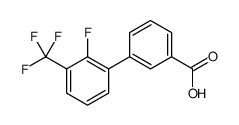 3-[2-fluoro-3-(trifluoromethyl)phenyl]benzoic acid结构式