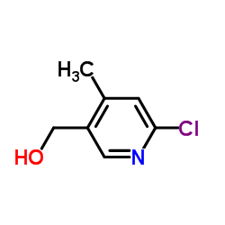 (6-氯-4-甲基吡啶-3-基)甲醇结构式
