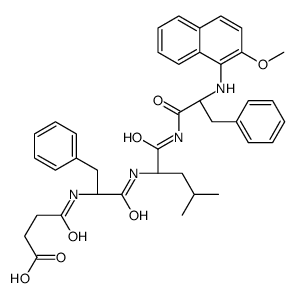 succinyl-phenylalanyl-leucyl-phenylalanine-4-methoxynaphthylamide结构式