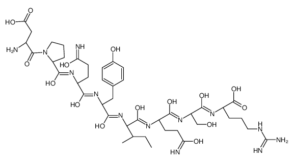 aspartyl-prolyl-glutaminyl-tyrosyl-isoleucyl-glutaminyl-seryl-arginine Structure