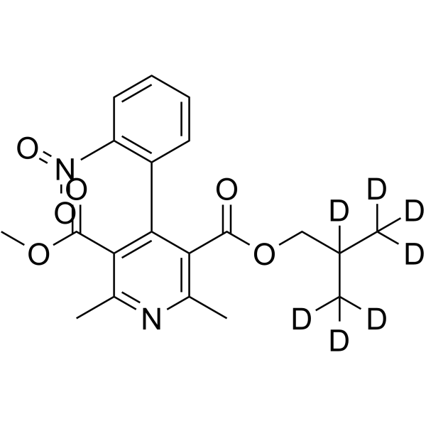 Dehydro Nisoldipine-d7结构式