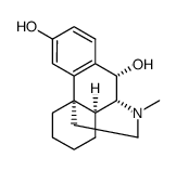 (9S,13S,14S)-3-hydroxy-17-methylmorphinan-10α-ol Structure