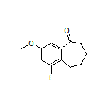 1-Fluoro-3-methoxy-6,7,8,9-tetrahydro-5H-benzo[7]annulen-5-one Structure