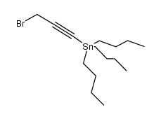 (3-bromoprop-1-yn-1-yl)tributylstannane Structure