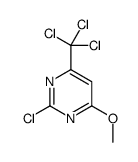 2-chloro-4-methoxy-6-(trichloromethyl)pyrimidine Structure