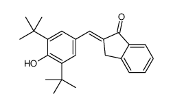 (2E)-2-[(3,5-ditert-butyl-4-hydroxyphenyl)methylidene]-3H-inden-1-one Structure