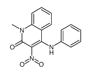 4-anilino-1-methyl-3-nitroquinolin-2-one Structure