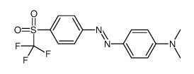 N,N-dimethyl-4-[[4-(trifluoromethylsulfonyl)phenyl]diazenyl]aniline Structure