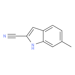 6-甲基-1H-吲哚-2-腈结构式