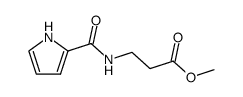 methyl 3-((1H-pyrrole-2-carbonyl)amino)propionate结构式