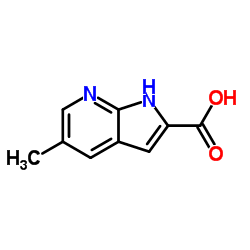 5-Methyl-1H-pyrrolo[2,3-b]pyridine-2-carboxylic acid Structure