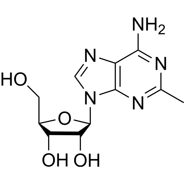 Adenosine, 2-methyl- Structure