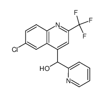 [6-Chloro-2-(trifluoromethyl)-4-quinolinyl](2-pyridinyl)methanol结构式