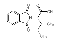 2-(1,3-二氧代-1,3-二氢-2H-异吲哚-2-基)-3-甲基戊酸结构式