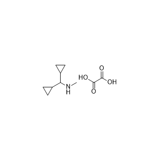 1,1-Dicyclopropyl-N-methylmethanamine oxalate structure