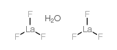 lanthanum(+3)fluoride hemihydrate结构式