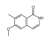 6-METHOXY-7-METHYLISOQUINOLIN-1(2H)-ONE structure