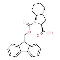 (2S,3aR,7aS)-1-[(9H-Fluoren-9-ylmethoxy)carbonyl]octahydro-1H-indole-2-carboxylic acid Structure