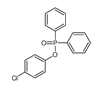 1-chloro-4-diphenylphosphoryloxybenzene结构式