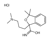 1-[3-(dimethylamino)propyl]-3,3-dimethyl-2-benzofuran-1-carboxamide,hydrochloride结构式