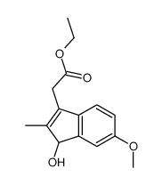 ethyl 2-(3-hydroxy-5-methoxy-2-methyl-3H-inden-1-yl)acetate Structure