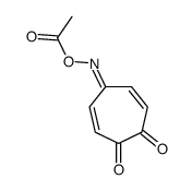 [(4,5-dioxocyclohepta-2,6-dien-1-ylidene)amino] acetate Structure