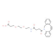 二苯并环辛炔-十二聚乙二醇-羧酸结构式