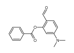 2-Benzoyloxy-4-(N,N-dimethylamino)-benzaldehyd Structure