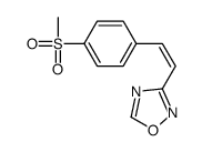 3-(4-methylsulfonylstyryl)-1,2,4-oxadiazole结构式