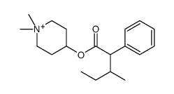 (1,1-dimethylpiperidin-1-ium-4-yl) 3-methyl-2-phenylpentanoate Structure