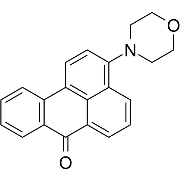 3-Morpholinobenzanthrone Structure