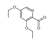 Pyridine,3,5-diethoxy-2-nitro-(9CI) Structure