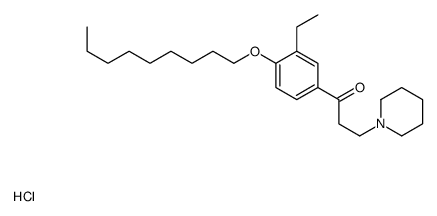 beta-Piperidinoaethyl-4-(n-nonyloxy-3-aethylphenyl)-ketonhydrochlorid [German] Structure