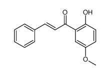 (E)-1-(2-hydroxy-5-methoxyphenyl)-3-phenylprop-2-en-1-one结构式