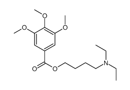 3,4,5-Trimethoxybenzoic acid 4-(diethylamino)butyl ester Structure