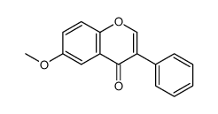 6-methoxy-3-phenylchromen-4-one Structure