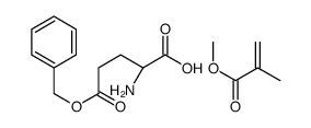 (2S)-2-amino-5-oxo-5-phenylmethoxypentanoic acid,methyl 2-methylprop-2-enoate Structure