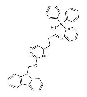 N-α-Fmoc-N-γ-trityl-glutaminal结构式