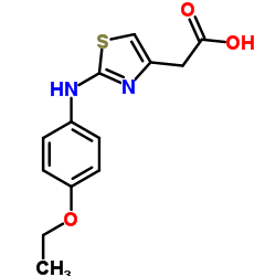 {2-[(4-Ethoxyphenyl)amino]-1,3-thiazol-4-yl}acetic acid结构式