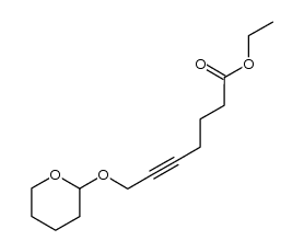 ethyl 7-(tetrahydropyranyloxy)-5-heptynoate Structure