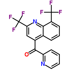 bis[2,8-di(trifluoromethyl)quinolin-4-yl-2-pyridyl] ketone Structure