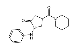 1-Anilino-4-piperidinocarbonylpyrrolidin-2-one Structure